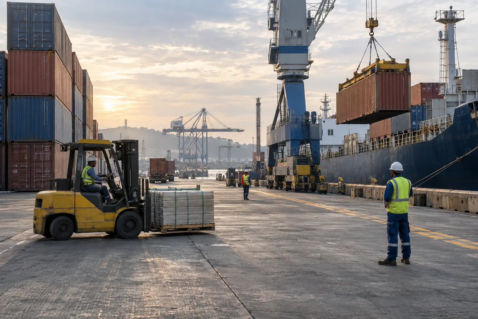Industrial downstream logistics context